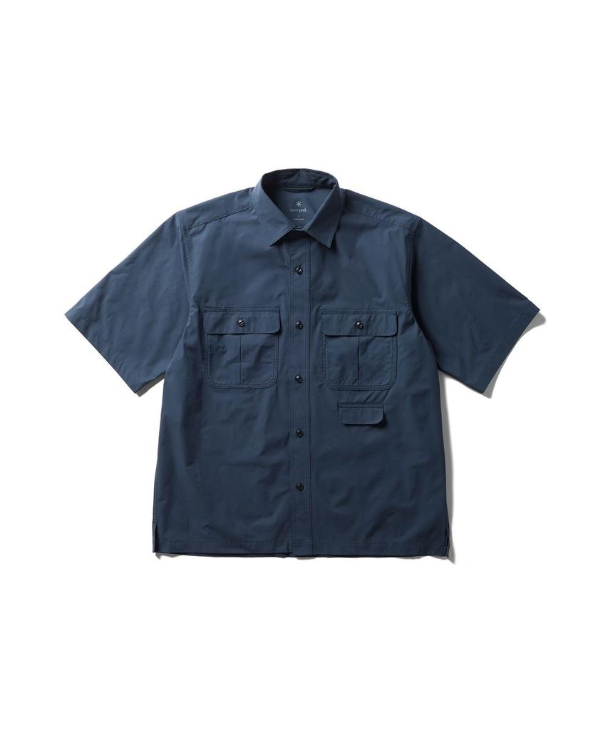 Комфортная рубашка-топ с коротким рукавом DARK NAVY M [Snow Peak] S/S SH-26SU007 Мужская Женская