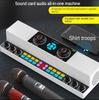 Y6 Bluetooth Speaker Microphone Living Broadcast Sound Card With Two Microphone Wireless Bluetooth Speaker