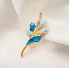 High End Diamond Inlaid Brooch, Women's High-end Feel, Chest Flower, Multifunctional Clothing Accessories