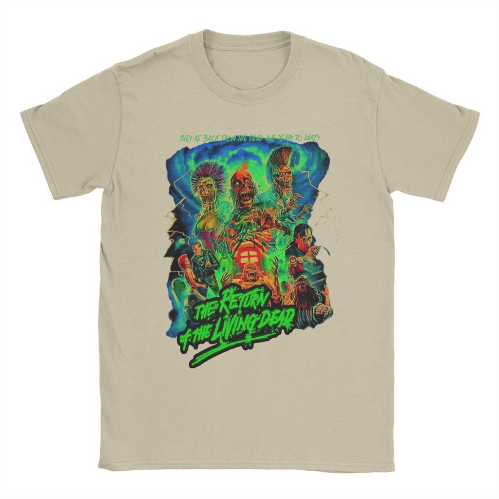 Футболка Мужская The Return Of The Living Dead 100% Хлопок Мужская Футболка Круглый Вырез Футболки С Коротким Рукавом Одежда Подарок на День Рождения