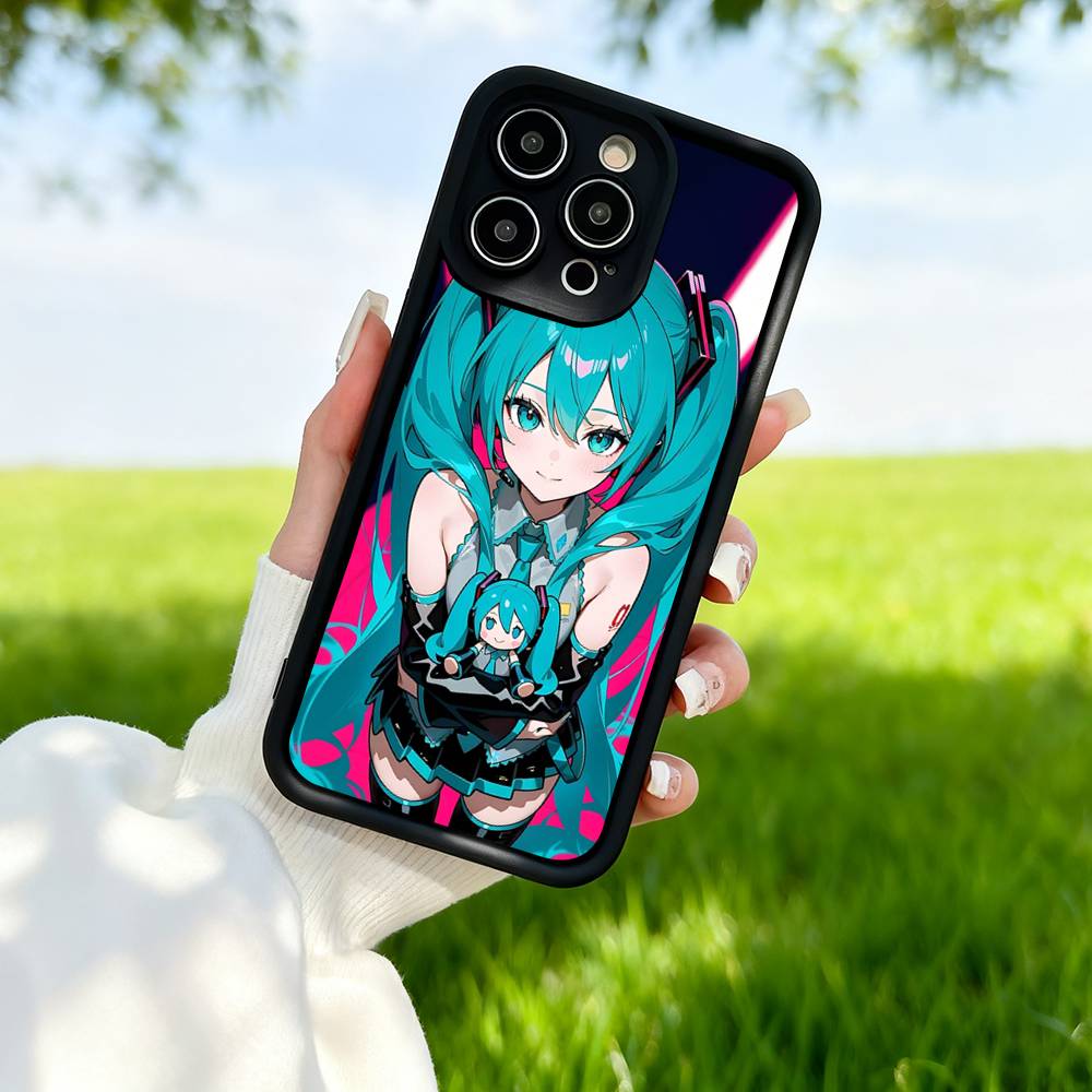 H-Hatsune M-Miku Аниме Силиконовый Мягкий Чехол Для Телефона Для IPhone 17 Pro Max 16 Pro 15 14 13 12 11 17 Air 16E Plus Мягкий Чехол
