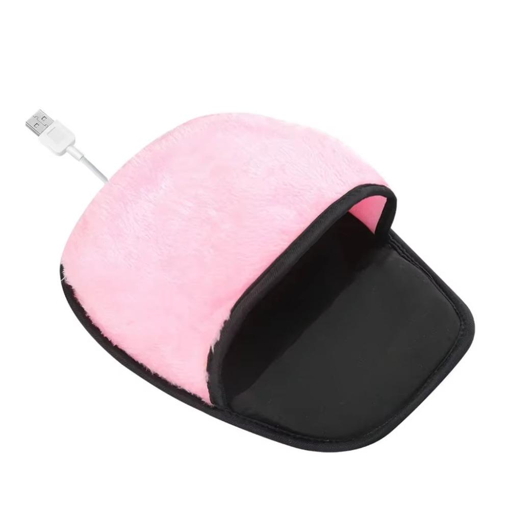 Thickened USB Heated Mouse Pad with Wrist Support Warm Mouse Cover Desktop Hand Warmer Pad Winter