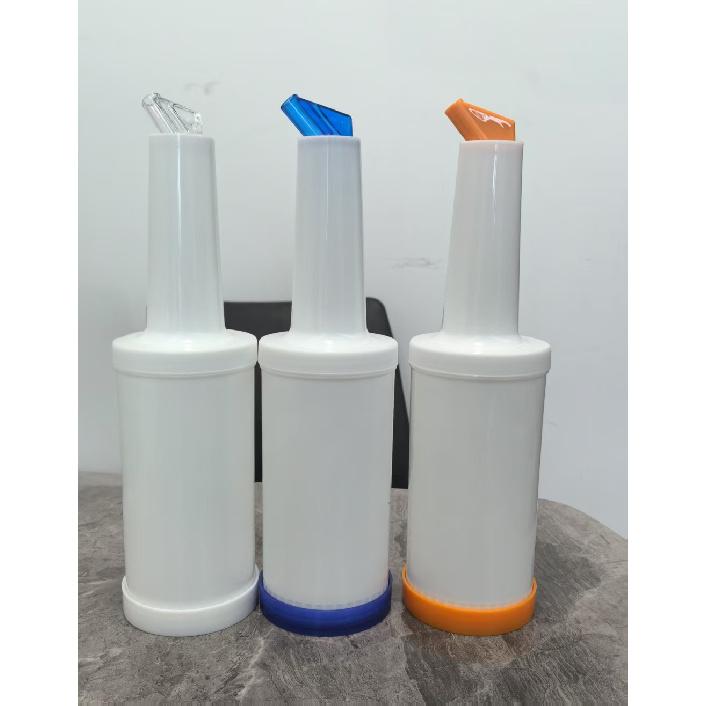 3/6 pcs Assorted Juice Pourers Fruit Juice Pour Bottles 34 oz Plastic Liquor Barware for Cocktail Bartending Store and Pour 7