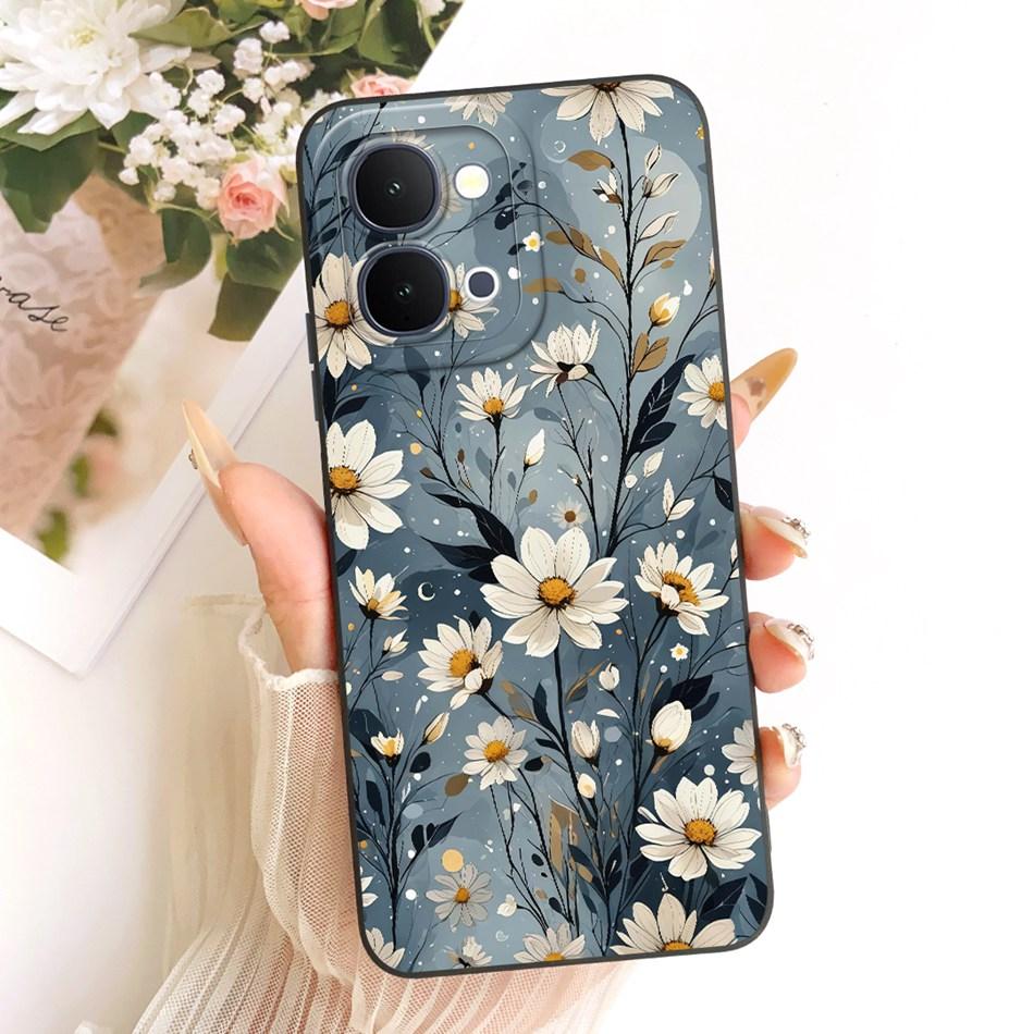 For Vivo Y31d Y51 Pro Y500i Cute Cat Flower Cartoon Phone Case For Vivo Y31D Y51Pro Y500i Soft Silicone Covers Bumpers