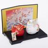 Seto Togeisha 2024 Zodiac Figurine Compact Dragon Dragon Tatsu New Year Decoration Good Luck Red and White Dragon Parent and Child Small Shoho Kiln