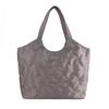 Женская сумка-тоут Lizdays стеганая, водоотталкивающая, 3-слойный нейлон, легкая, с множеством отделений (Темно-серый)