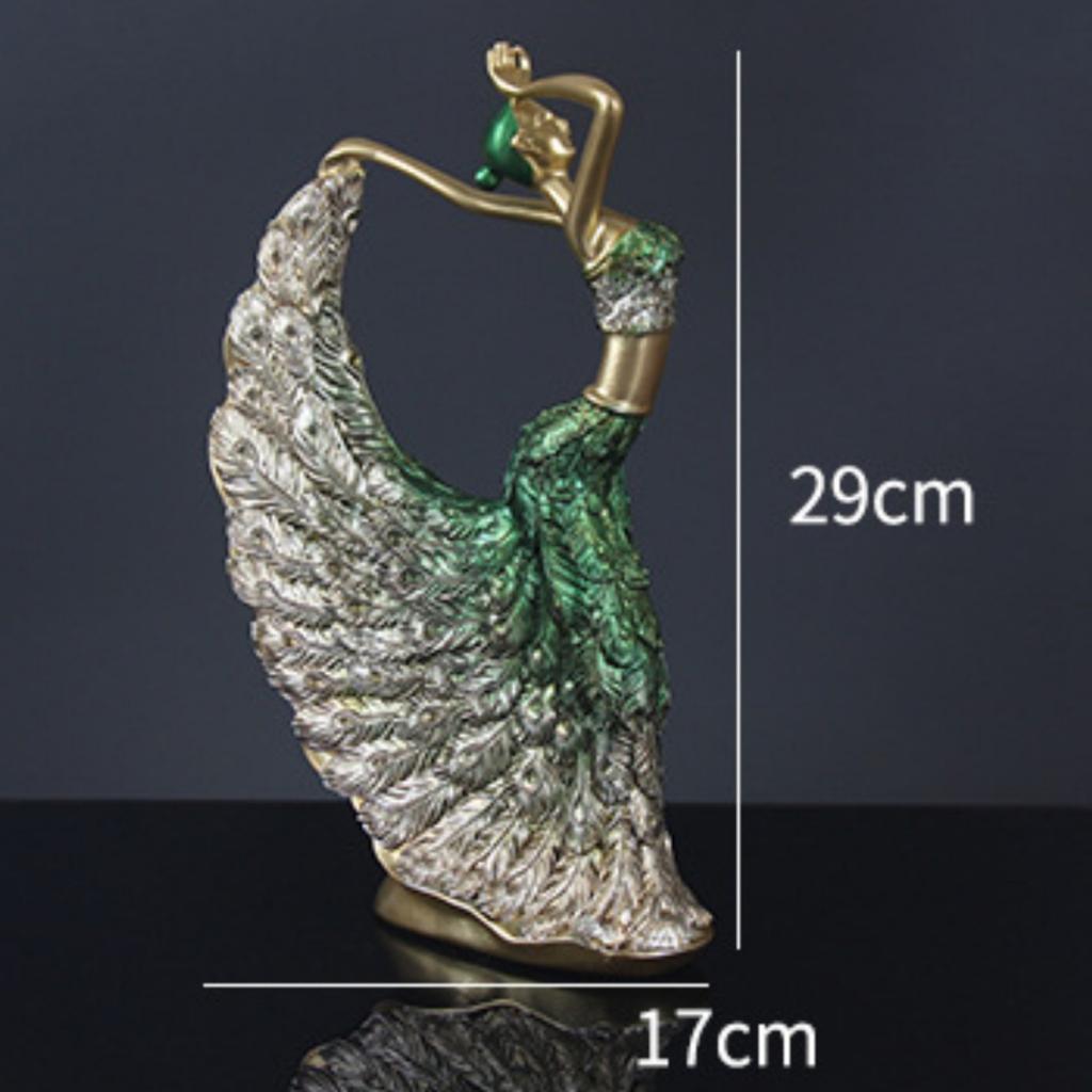 Элегантная статуэтка павлина - декор для полки, настольные украшения для гостиной, книжная полка, приставной столик