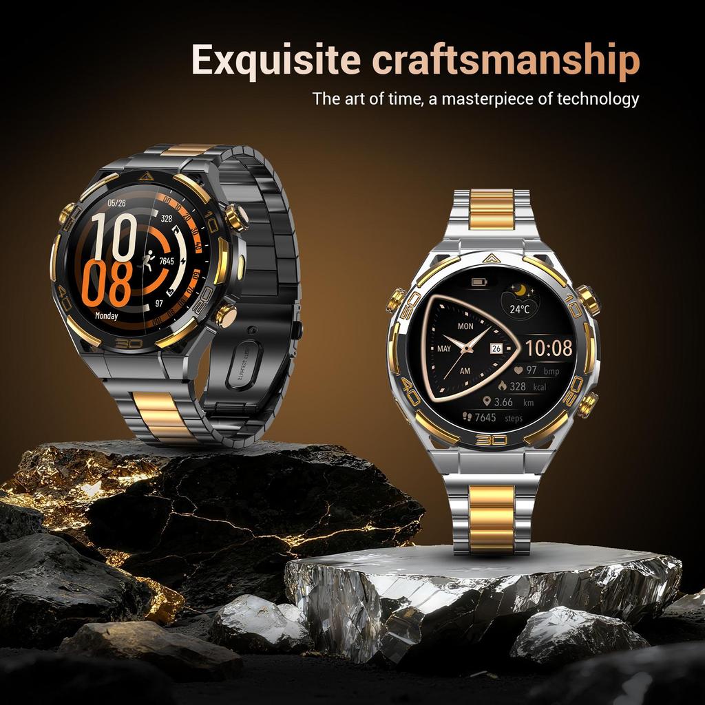 Blackview W90 Pro AI Защищенные умные часы со встроенным ChatGPT | 1,43" AMOLED-экран 100+ спортивных режимов GPS + Компас Bluetooth-звонки Аккумулятор 900 мАч