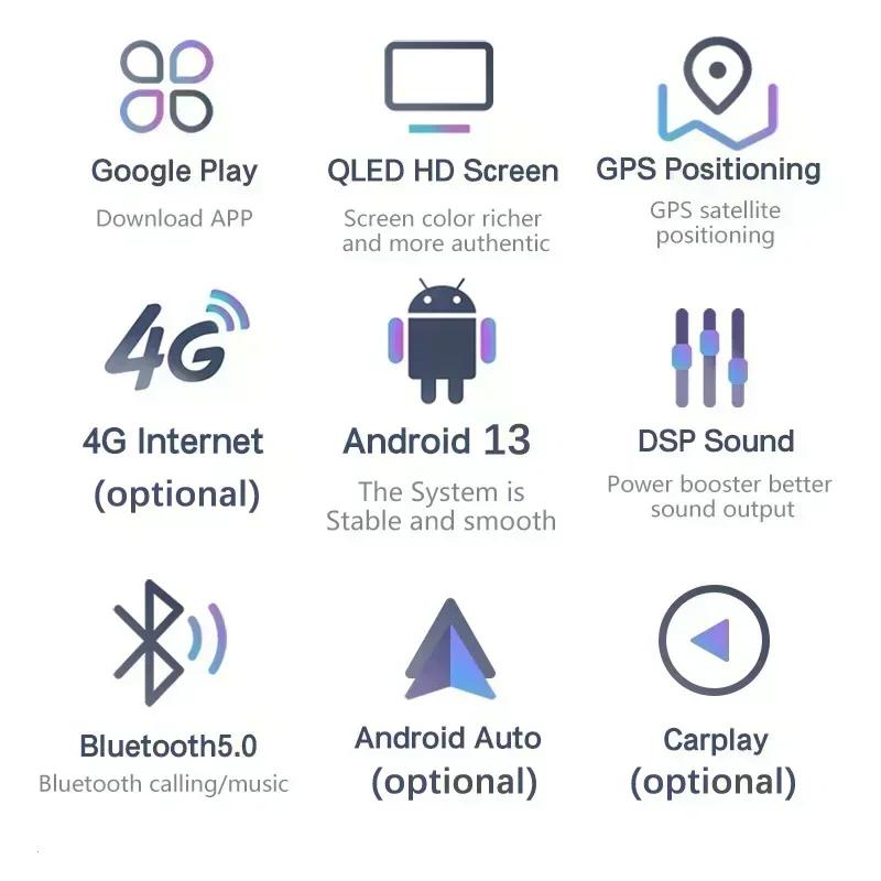 Радио Carplay на Android 13 для Mazda 6 2004 2005 2006 2007 2008-2015 GPS Авто Видеоплеер Android Auto WIFI BT GPS навигация 2DIN