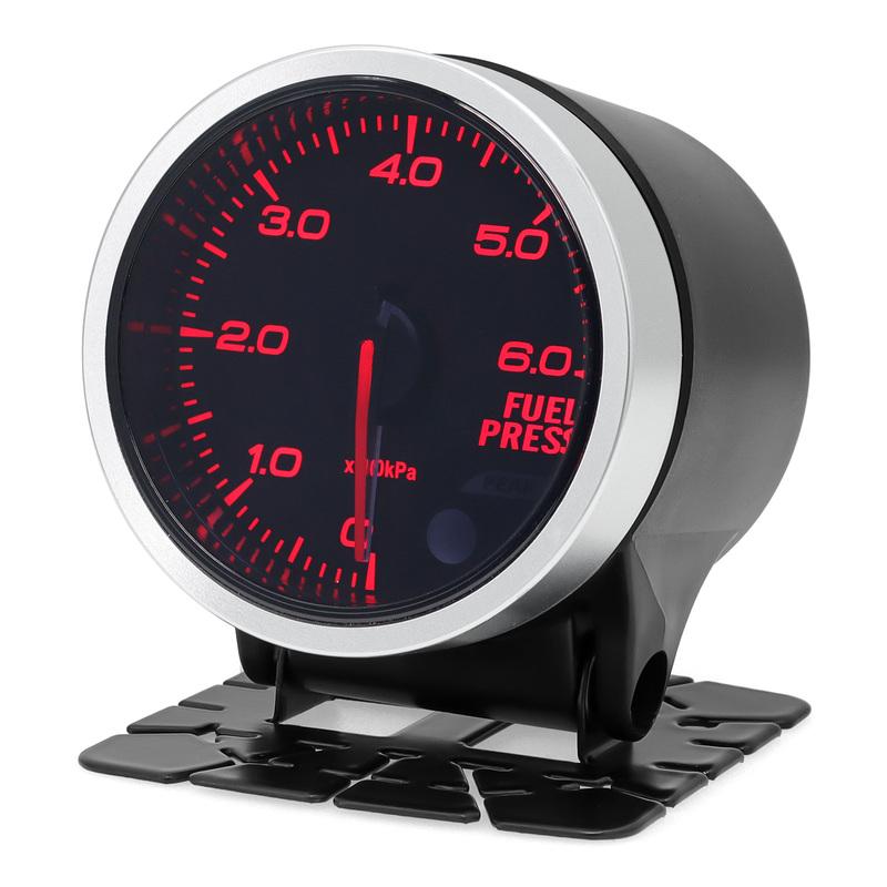 Universal 2 Inch 52MM Fuel Press Gauge Smoke Lens 0-6 Bar PSI Car Fuel Pressure Meter With Stepper Motor Fuel Pressure Sensor