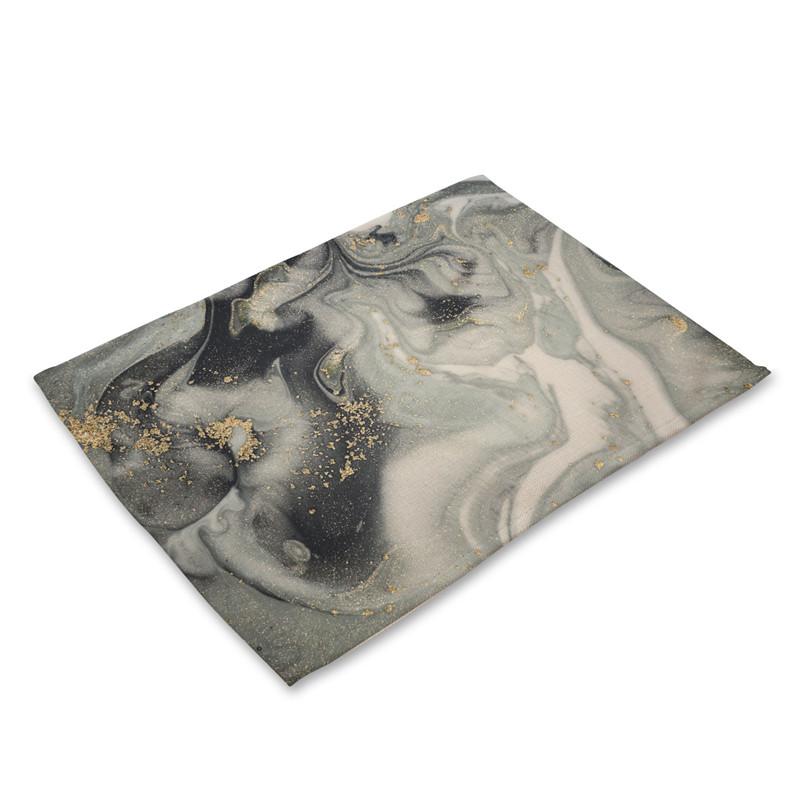 Домашний декор, льняные коврики для обеденного стола, роскошные кухонные салфетки с скандинавским геометрическим узором, 40X30 см, подставки под чашки и миски