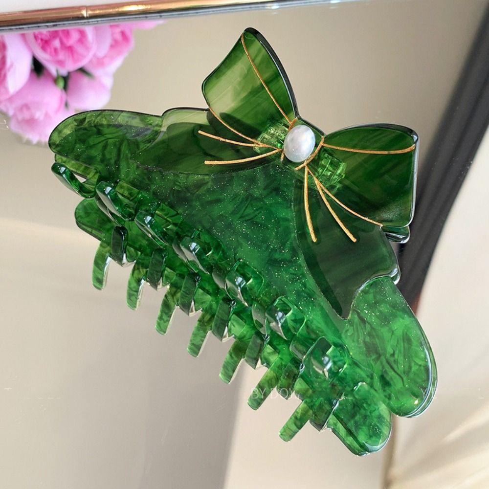 Уксусная кислота бант заколка для волос бант ацетат бант волос коготь милый ежедневный