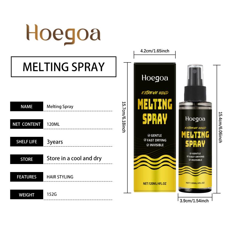 Invisible Hold Lace Melting Spray 120Ml Wig Glue Adhesive Seamless Finish For Glueless Secure Wig Installations