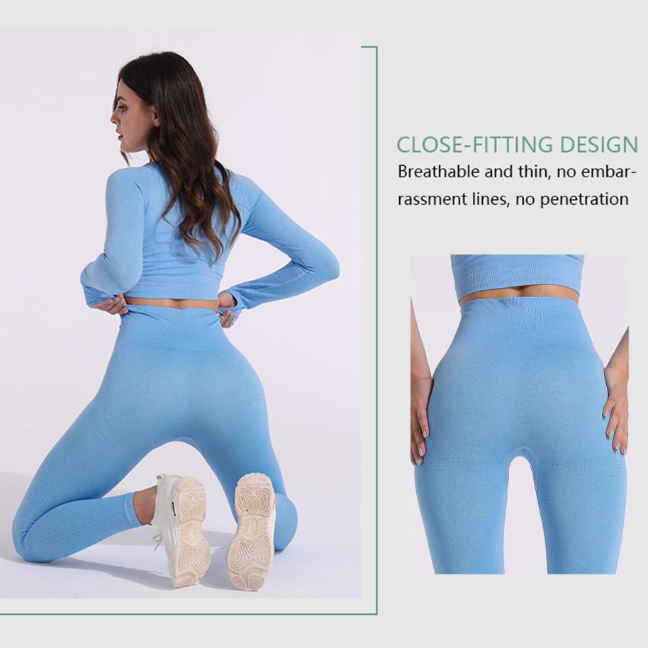 Бесшовный женский комплект для йоги, 3/5 шт., спортивная одежда для тренировок, одежда для спортзала, укороченный топ с длинными рукавами для фитнеса, леггинсы с высокой талией, спортивные костюмы