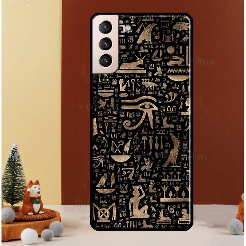 Sacred Eye of Horus Egypt Fresco Cover For Samsung Galaxy S20 FE S8 S9 S10 Plus Note 10 Note 20 S22 S21 Ultra Phone Case