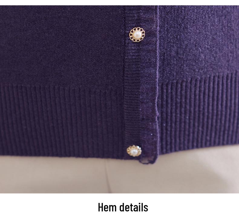 2025 Stylish Winter Fleece Top for Middle-Aged & Elderly Women - Half-High Collar Cozy Sweater with Plus Velvet Base Layer