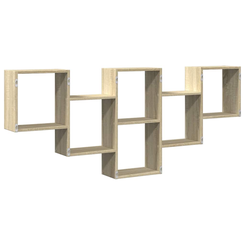 vidaXL Wandregal Sonoma-Eiche 159x18x66 cm Holzwerkstoff