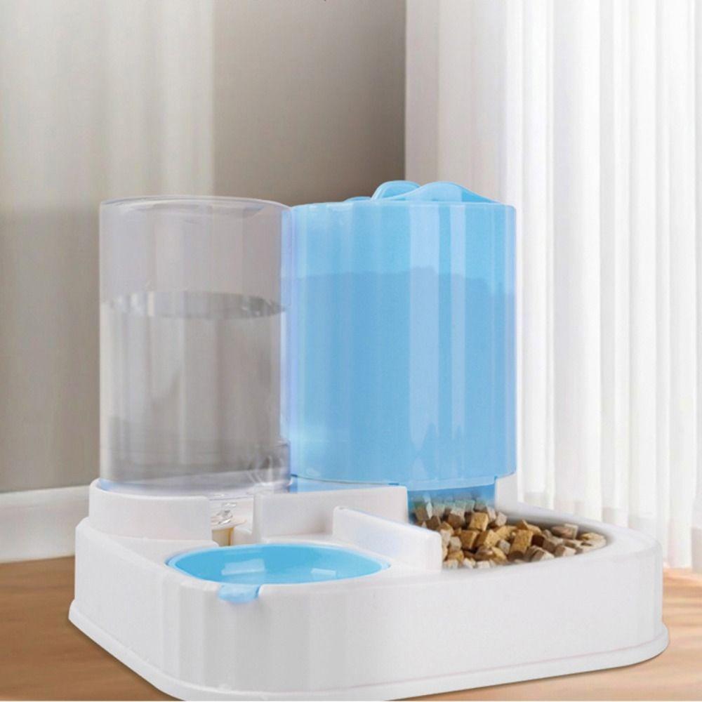 Large Capacity Cat Automatic Feeder Detachable Cat Dog Food Bowl for Kitten Puppy