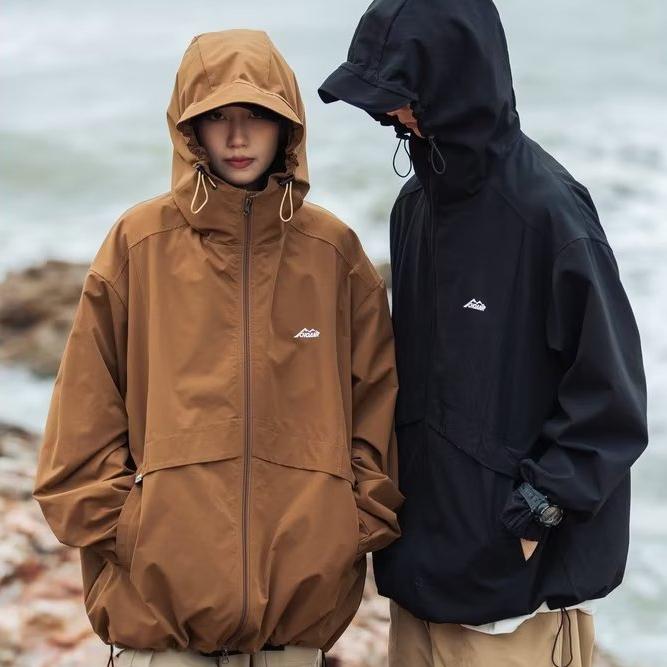 Куртки с капюшоном, мужская ветровка, куртка в стиле хип-хоп, сплошной цвет, спортивные пальто с капюшоном для спорта на открытом воздухе, мужская верхняя одежда, одежда, топ