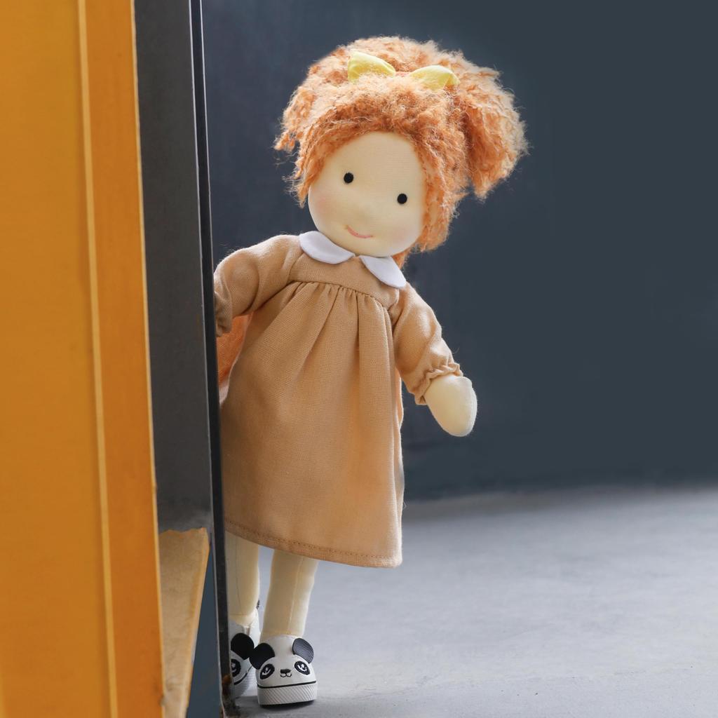 BlissfulPixie Waldorf Doll, Handmade Ada Doll, 30cm, Soft, Cute Plush Girl Doll, Perfect for Kids