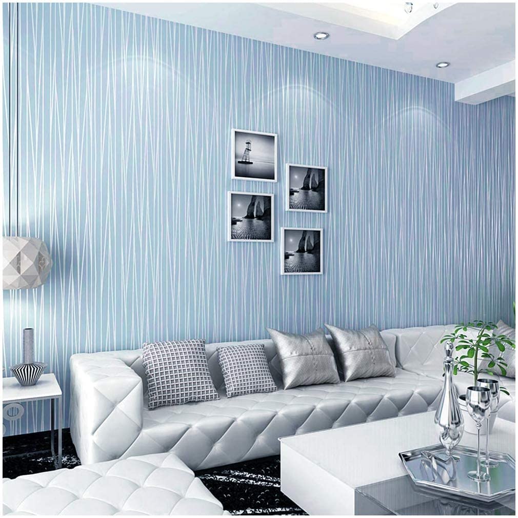 Однотонные обои самоклейка Съемные Водонепроницаемые Текстурированные обои Виниловые полосатые Самоклеящаяся контактная бумага Декоративная