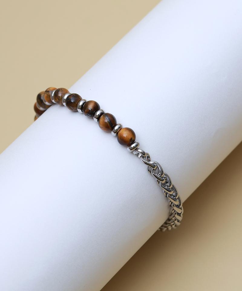 Мужской браслет Blancier Tiger Eye Dualis Bm255B1167 из натурального камня