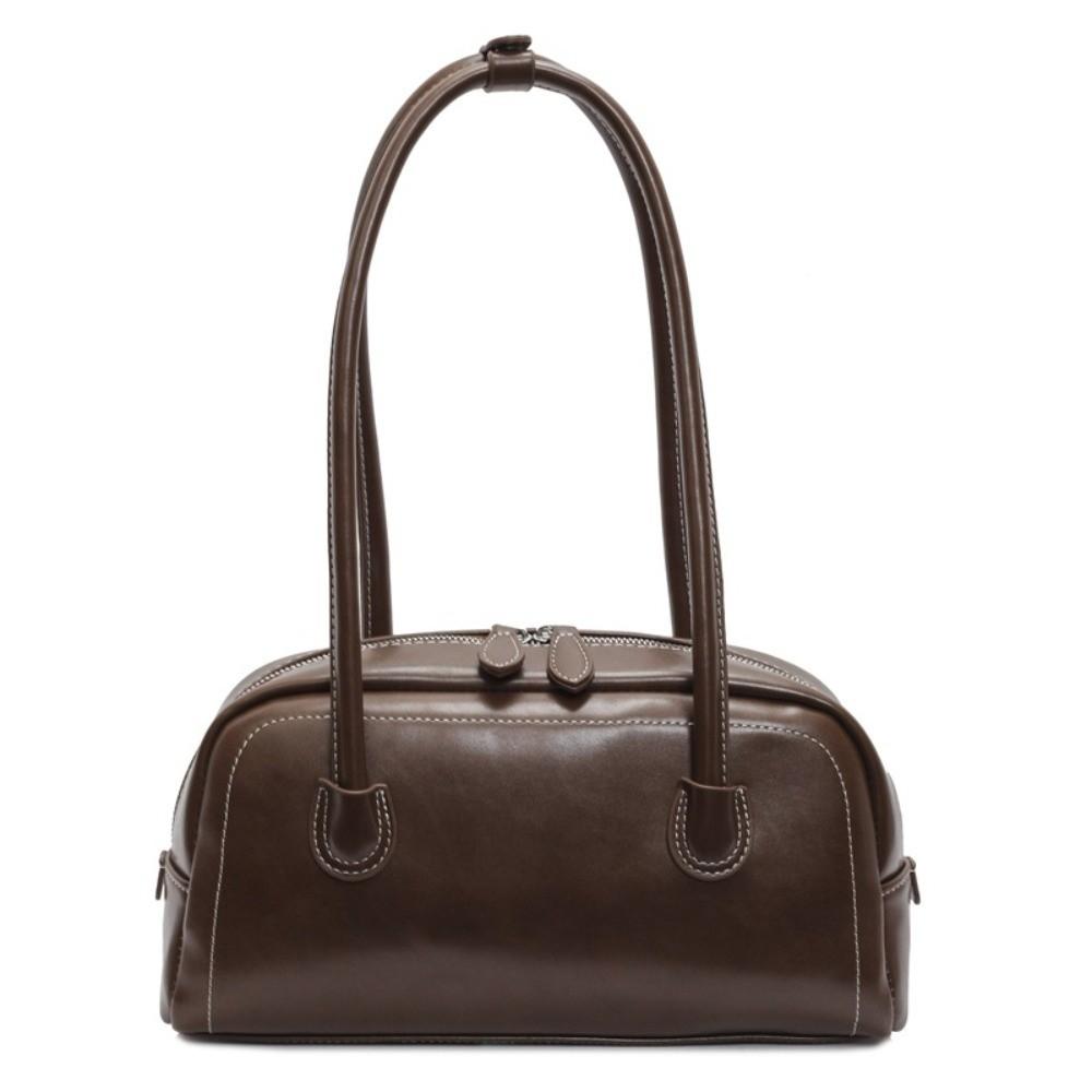 Korean Ins Style Women PU Shoulder Bag PU Leather Underarm Bag Vintage PU Hobo Bag Streetwear