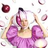 Cute Onion Headpiece Costume Hat Funny Cartoon Plush Hat Fun Party Headwear  Cosplay Costume