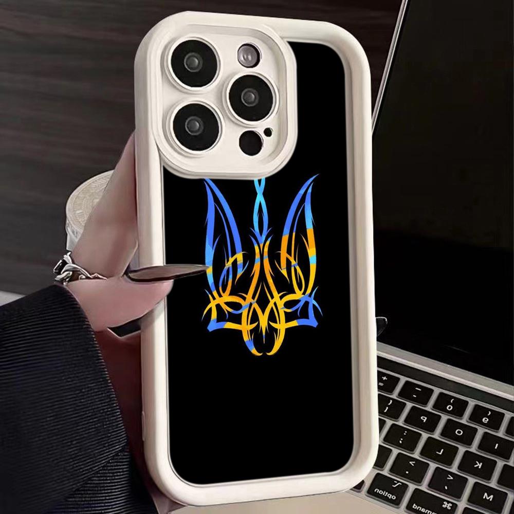 LZ26 National Emblem Flag Art Silicone Phone Case for iPhone 11 13 14 15 16 Pro Max 7 8 16 Plus 12 Mini XS Max XR Shockproof Back Cover