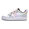 Nike Кроссовки для скейтбординга Court Borough Freedom Panda, Радужный Единорог, Нескользящие, Износостойкие, Низкие, Детские BQ5448-115 (Команда202-)