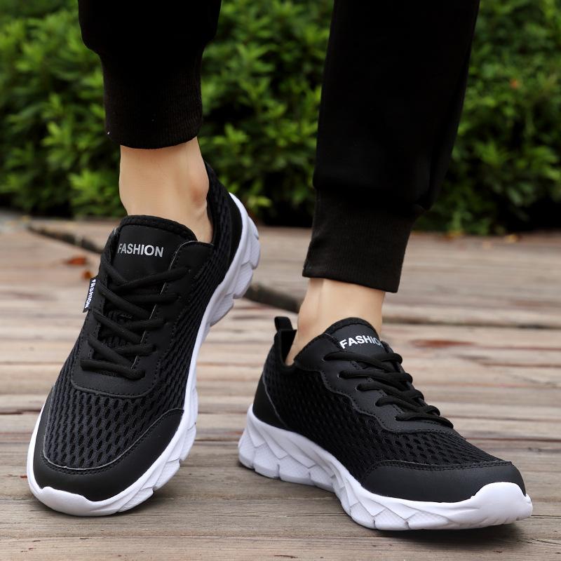 Summer Mesh Men's Casual Shoes Hollow Breathable Sneakers Outdoor Lightweight Non-slip Running Shoes Designer Brands Tenis 2025