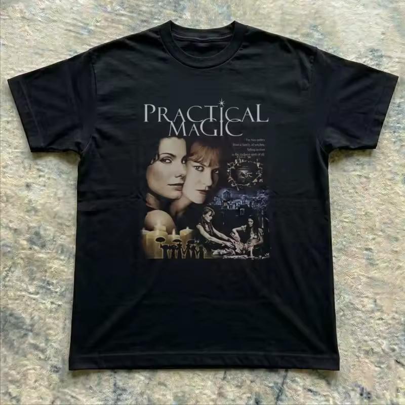 Magical Romance Movie T-shirt, Mysterious Herbal Witch T-shirt, Summer New Unisex Casual Fashion T-shirt