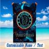 Beach Towel Custom Name Text, Quick Dry Large Towel For Beach HomeChelsea FC