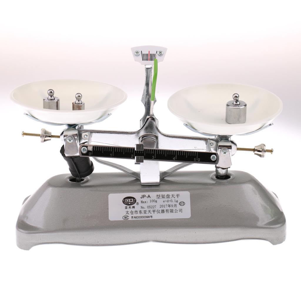Double Pan Balance, 100g Capacity, Single Beam Analytical Weighing Learning