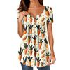 Женские туники, топы, нарядные, повседневные, летние, с принтом, рубашки с коротким рукавом, свободный крой, плиссированный топ в стиле бохо