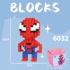 Diamond Building Blocks Marvel Spider-Man Iron Man Mini Figure Set Educational STEM Toy for Kids Boys Gift
