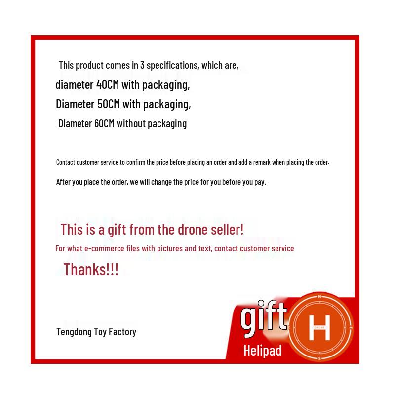 Drone Accessories: Strobe Light, Helipad, PA System, Airdrop Device, VR Multi-Charging Cable, Memory Card, Pager