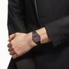 Swatch Серия Essentials Кварцевый механизм Водонепроницаемость 30 метров Унисекс Швейцарские часы 34 мм Фиолетовый циферблат Корпус из биоисточника Силиконовый ремешок SO28C700