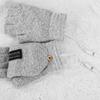 USB Электрические Зимние Перчатки с Подогревом для Улицы Термо-Перчатки с Сенсорным Экраном Полные и Полупальцевые Вязаные Перчатки Согревалка для Рук Велосипедные Перчатки