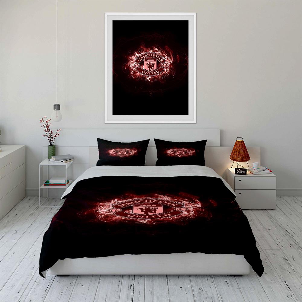 Manchester United Bedding Bedding set (1 duvet cover, 2 pillowcases, duvet not included)