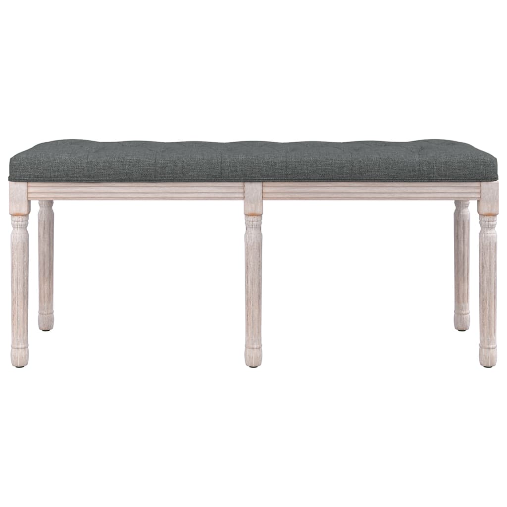 Dark Grey Bench 110 x 40 x 49 cm Fabric