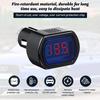 Вольтметр прикуривателя Портативный светодиодный цифровой дисплей Вольт-тестер Измеритель электрического напряжения для авто Автомобильный монитор батареи 8-30 В черный