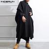 Мужской плащ с капюшоном INCERUN
