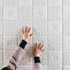10 шт. 70x70 см 3D стикер стены стерео потолочная панель украшение крыши самоклеющиеся пенопластовые обои