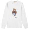 Polo Ralph Lauren Polo Bear Logo Printed Pullover Long Sleeve Sweatshirt Men Sweatshirt White 710858026-001