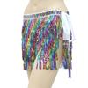 New Belly Dance Layer Sequins Skirt Tassel Chain Belt Wrap Party Club Indian Latin Hula Dancer Dress Performance Hip Waist Scarf