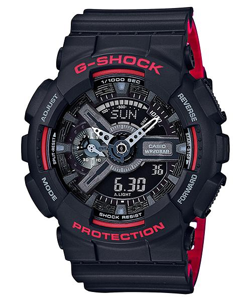Casio Мужские часы G-SHOCK GA-110HR-1A, цифровые, кварцевые, ударопрочные, водонепроницаемые 200 м, из смолы