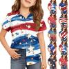 Летняя детская блузка с коротким рукавом Школьная форма Рубашка на пуговицах Детская летняя школьная форма Рубашка на пуговицах