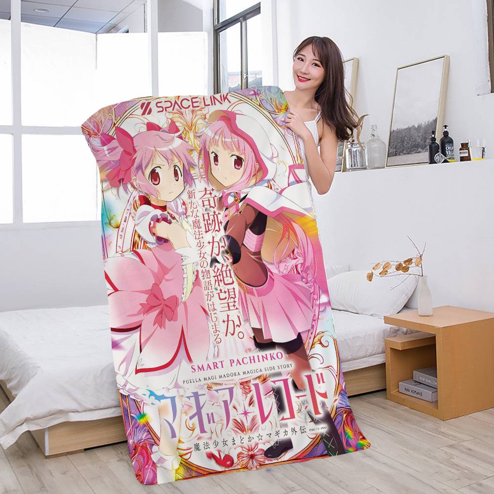 Puella Magi Madoka Magica Аниме Пляжное полотенце Для детей Полотенце для ванны Полотенце для бассейна Подарок на отпуск Полотенце для пикника Подарок на вечеринку