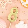 1/2/10 шт. Свечи-цифры на день рождения, золотые свечи-цифры, свечи-цифры на торт, празднование вечеринки